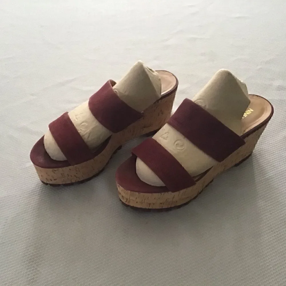High fashion wedge heels by Nine West sz 9Med